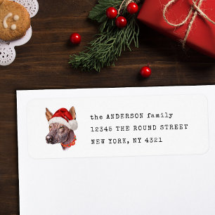 Mexican Hairless Xoloitzcuintle Dog Return Address