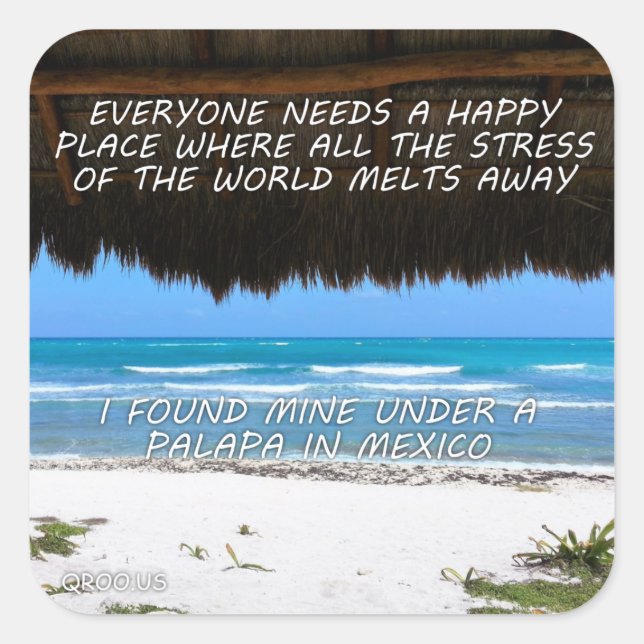 Mexican Happy Place Stickers (sheet of 6) (Front)