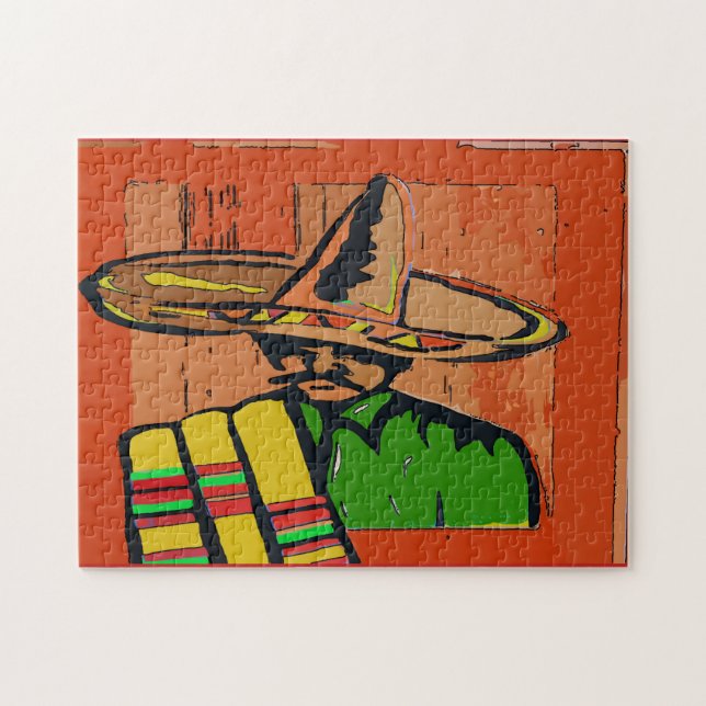 Mexican Hat Art Jigsaw Puzzle (Horizontal)
