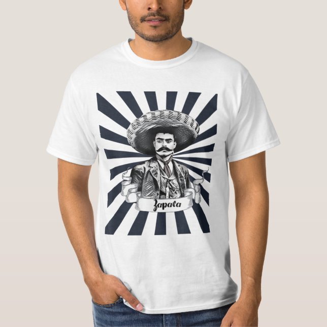 Mexican Hero Emiliano Zapata T-Shirt (Front)