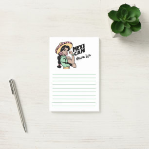 Mexican Hispanic Heritage Mexicana Post-it Notes