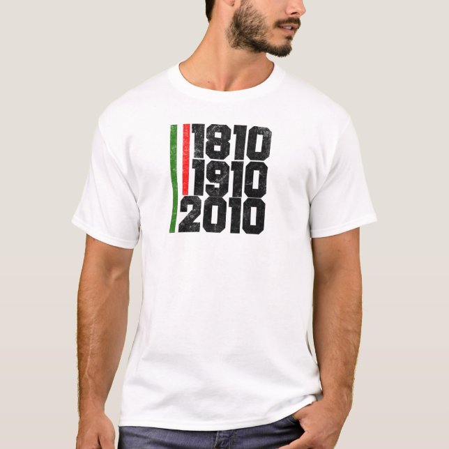 Mexican Historical Dates T-Shirt (Front)