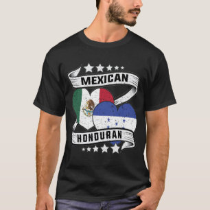 mexican honduran flag ,half mexican half honduran T-Shirt