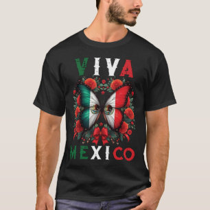 Mexican Independence Day Butterfly Mexico T-Shirt