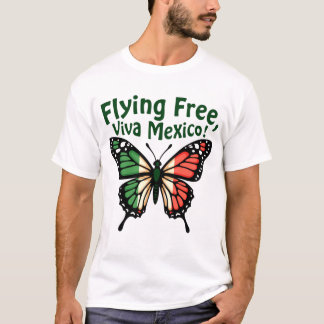 mexican independence day butterfly mexico T-Shirt