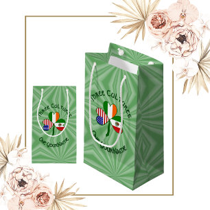 Mexican Irish American Shamrock Flag Small Gift Bag