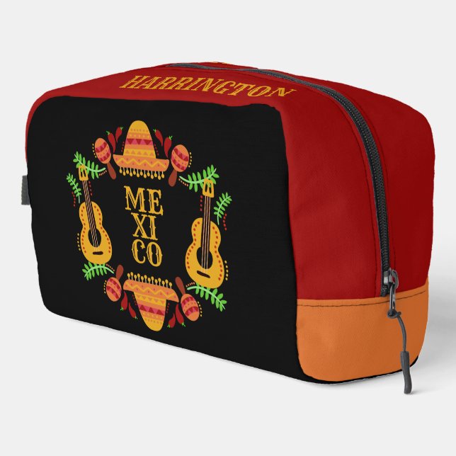 Mexican Items custom name Dopp Kit (Right Corner)