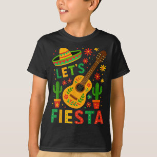 Mexican lets fiesta guitar cinco de mayo T-Shirt