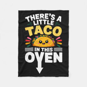 Mexican little taco in this oven cinco de mayo fleece blanket