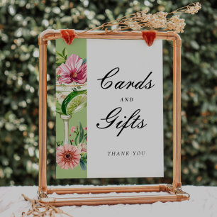 Mexican Margarita Cards Gifts Bridal Shower Sign