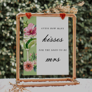 Mexican Margarita How Many Bridal Shower Sign