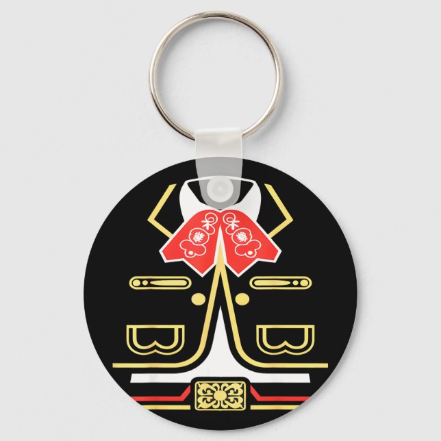 Mexican mariachi halloween costume charro cinco de key ring (Front)