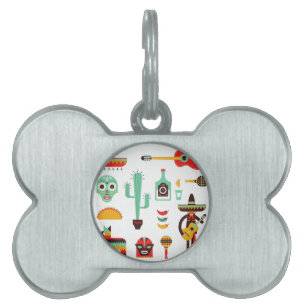 mexican mariachi pet tag