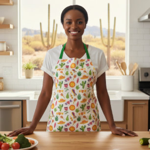 Mexican Mexico Fiesta Cactus party Apron