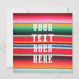 mexican mexico poncho serape background  invitation