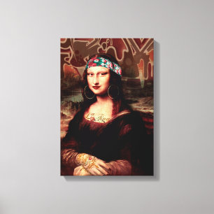 Mexican Mona Lisa Chicana Chola Canvas Print