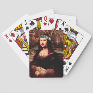Mexican Mona Lisa Chicana Chola Playing Cards