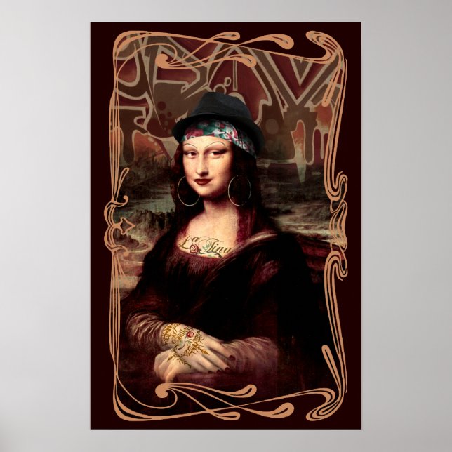 Mexican Mona Lisa Chicana Chola Poster (Front)