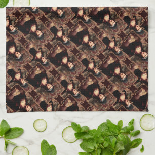 Mexican Mona Lisa Chicana Chola Tea Towel
