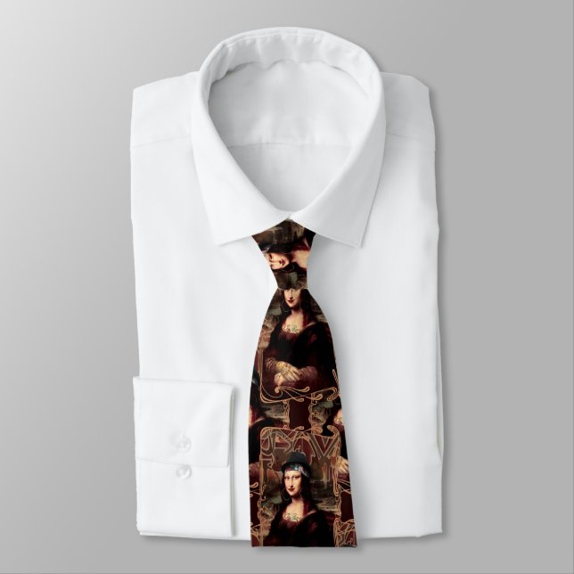 Mexican Mona Lisa Chicana Chola Tie (Tied)