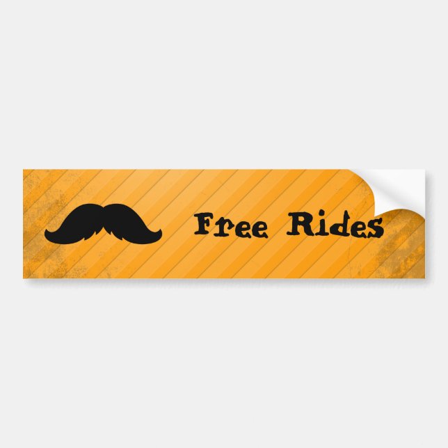 Mexican Moustache Bumper Sticker (Front)