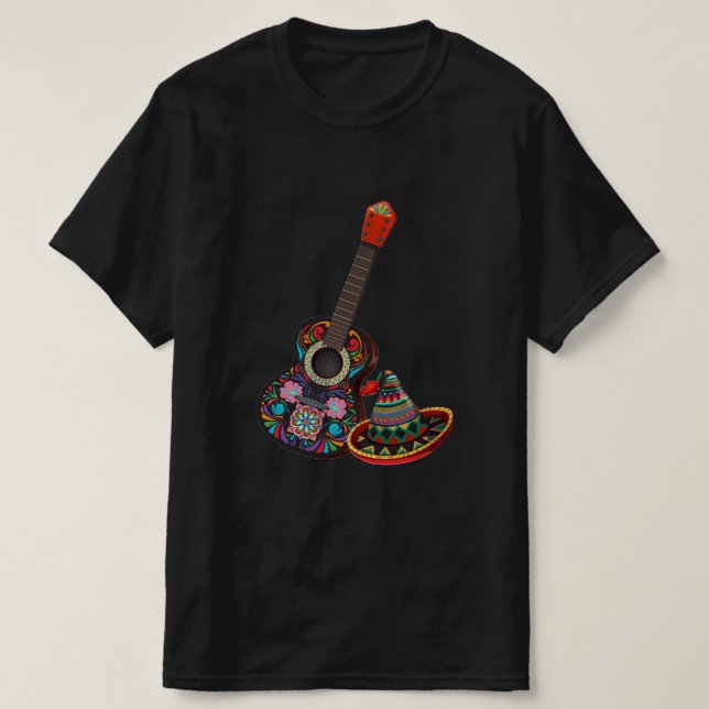 Mexican Music Mens T-Shirt (Design Front)