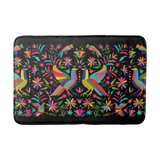 Mexican Otomi Bath Mat (Front)