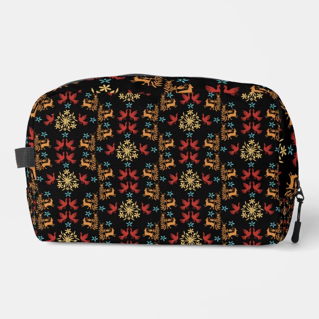 Mexican Otomi Home Decor Dopp Kit (Front)