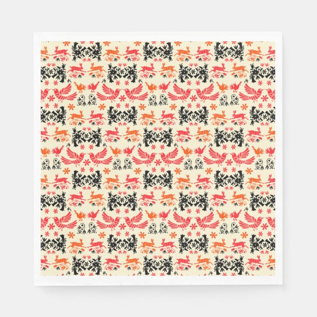 Mexican Otomi Home Decor Napkin (Front)