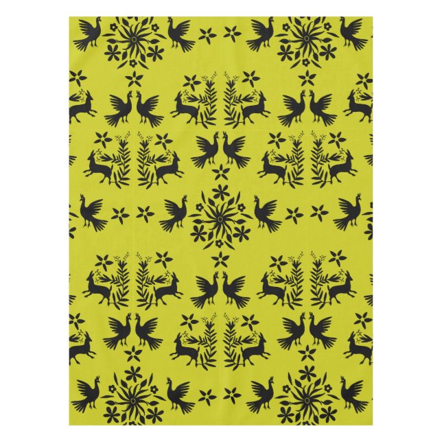 Mexican Otomi Home Decor Tablecloth (Front)