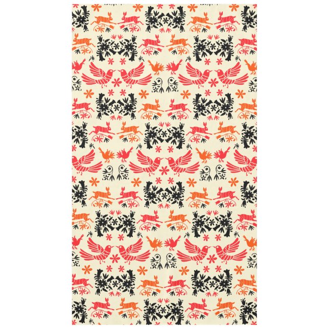 Mexican Otomi Home Decor Tablecloth (Front)