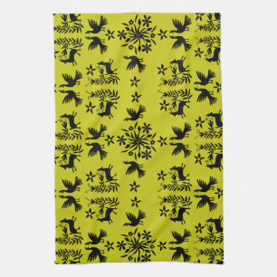 Mexican Otomi Home Decor Tea Towel