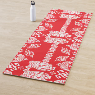 Mexican Otomi Home Decor Yoga Mat