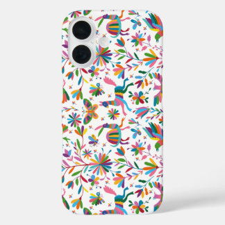  Mexican Otomi Style Bright Pattern iPhone 16 Case
