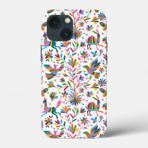 Mexican Otomi Style Bright Pattern iPhone 13 Mini Case