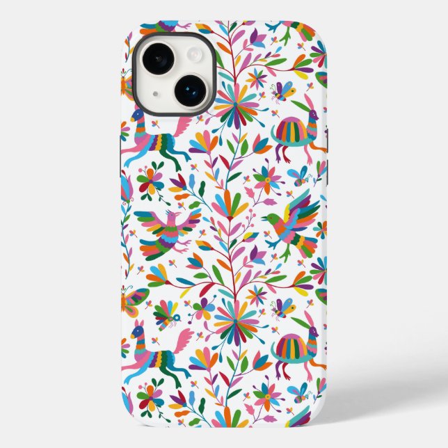  Mexican Otomi Style Bright Pattern Case-Mate iPhone Case (Back)