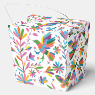 Mexican Otomi Style Bright Pattern Favour Box