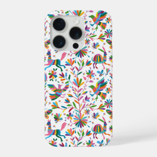 Mexican Otomi Style Bright Pattern iPhone 15 Pro Case
