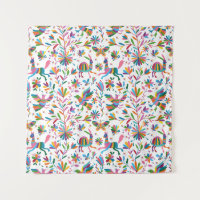 Mexican Otomi Style Bright Pattern