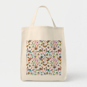 Mexican Otomi Style Bright Pattern Tote Bag
