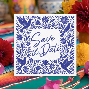 Mexican Otomí Tenango Talavera Save the Date Invitation