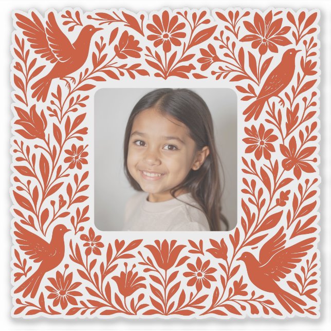 Mexican Otomí Tenango Talavera with Photo (Front)