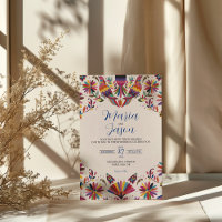 Mexican Otomi Tenangos Folk Art Floral Wedding