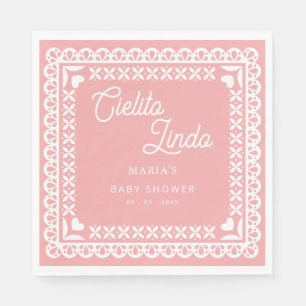 Mexican Papel Picado Cielito Lindo Baby Shower Napkin
