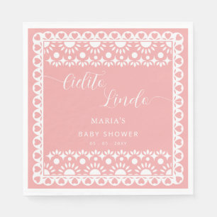 Mexican Papel Picado Cielito Lindo Baby Shower Napkin