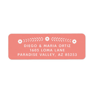 Mexican Papel Picado Return Labels