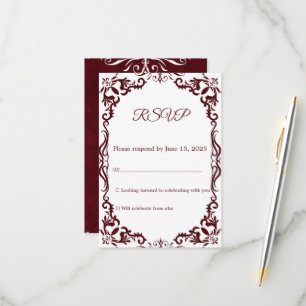 Mexican Papel Picado Wedding RSVP Card