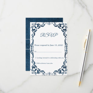 Mexican Papel Picado Wedding RSVP Card