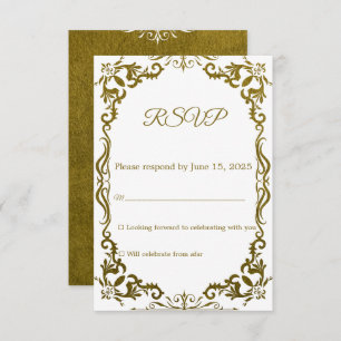 Mexican Papel Picado Wedding RSVP Card