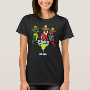 Mexican Parrots Birds Funny Cinco De Mayo Fiesta P T-Shirt